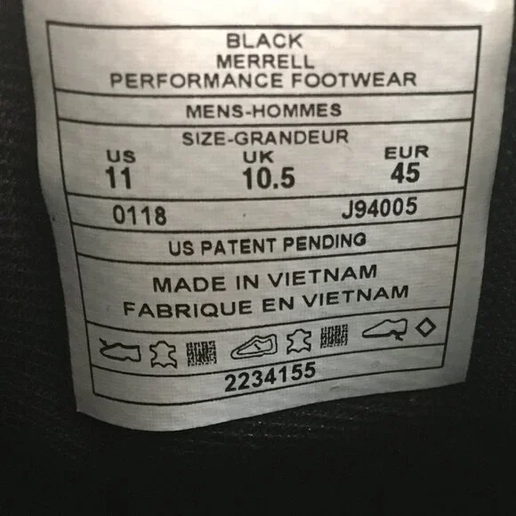 Merrell World Vue Moc Slip On Shoes Mens Size 11 Black Leather J94005 - Picture 8 of 9